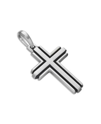 David Yurman - Men's Deco Cross Pendant in Sterling Silver, 34mm