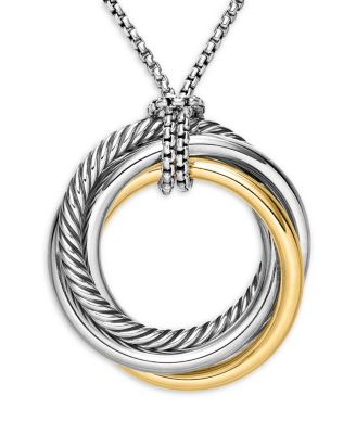 David Yurman - Crossover™ Pendant with Gold on Chain