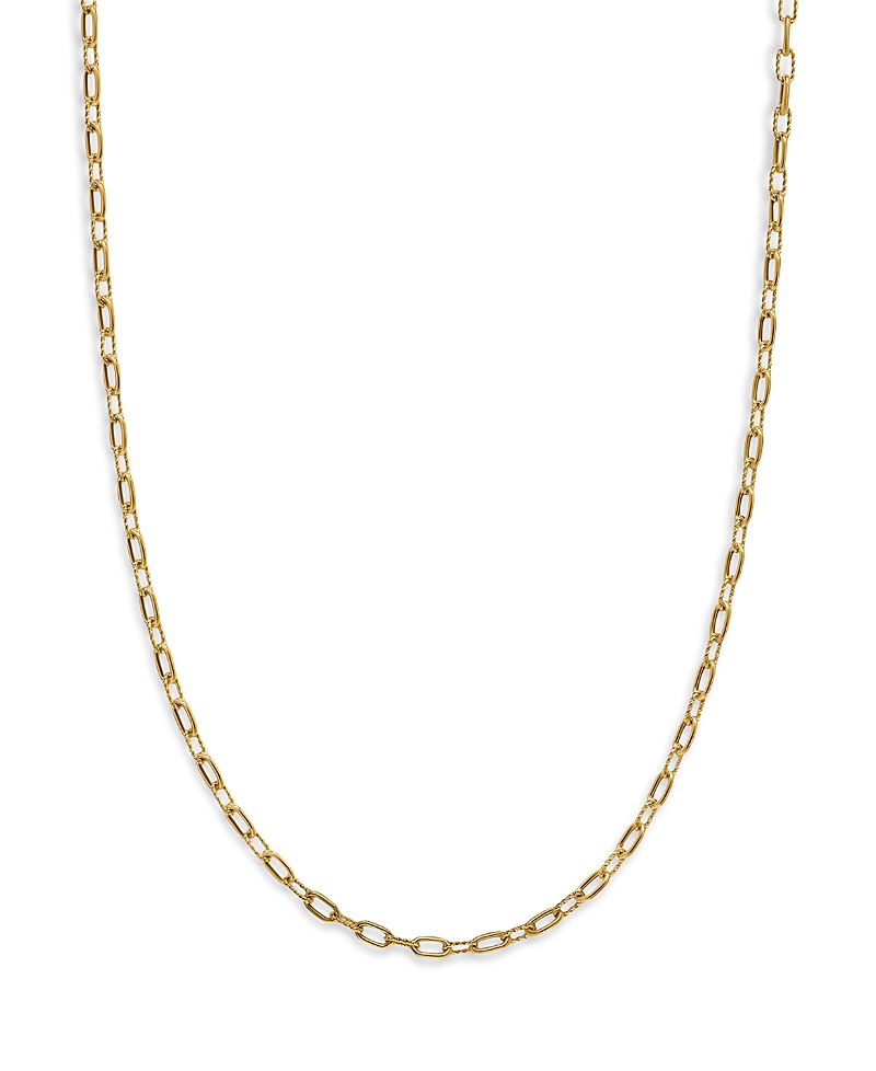 David Yurman Dy Madison Thin Chain Necklace in 18K Yellow Gold, 18