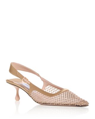 Jimmy Choo - Women's Amel 50 Embellished Slingback Pumps