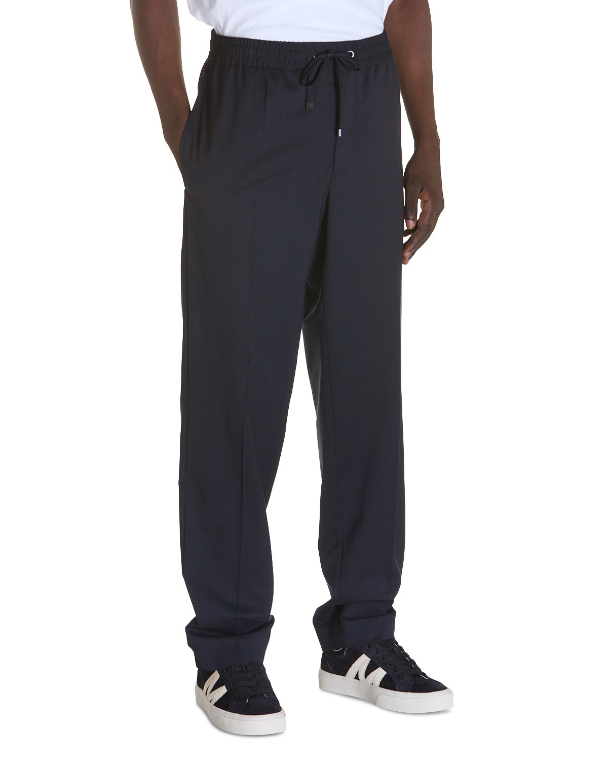 Moncler Drawstring Trousers in Dark Blue