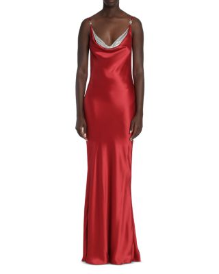 Double Draped Fluid Silk Gown