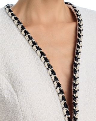 Tweed Fringe Trim Jacket