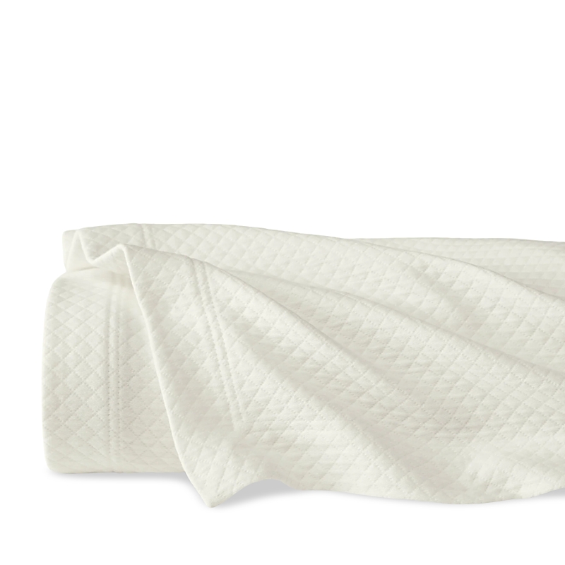 Sferra Rombo Cotton Diamond Matelasse Coverlet, Twin