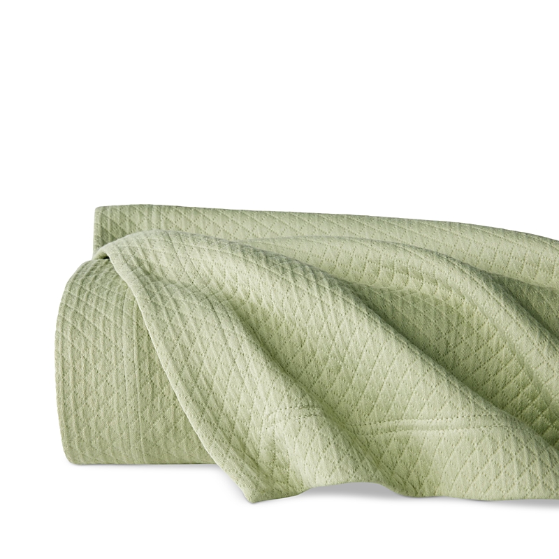 Sferra Rombo Cotton Diamond Matelasse Coverlet, Full/queen In Willow