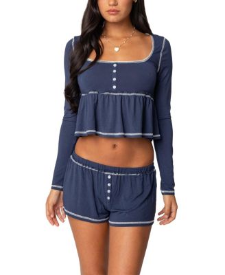  Arianne Contrast Babydoll Top