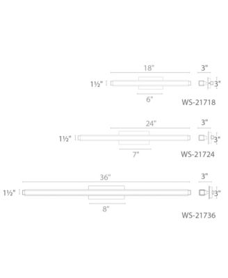  Mini Vogue 18in 3000K LED Bath Vanity & Wall Light