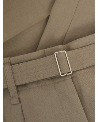 Clara Wool Belted Wide Leg Trousers