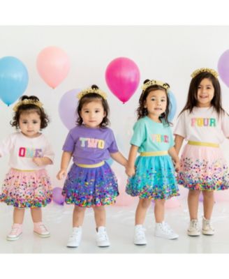 Girl Pastel Rainbow Birthday Girl Headband - Little Kid, Big Kid