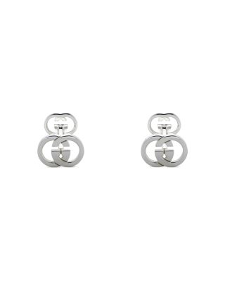 Gucci - Men's Sterling Silver Interlocking G Polished Cufflinks