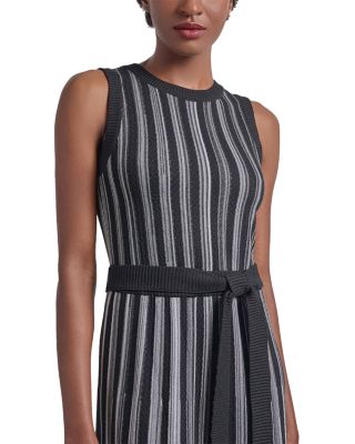 Rib Knit Striped Maxi Dress