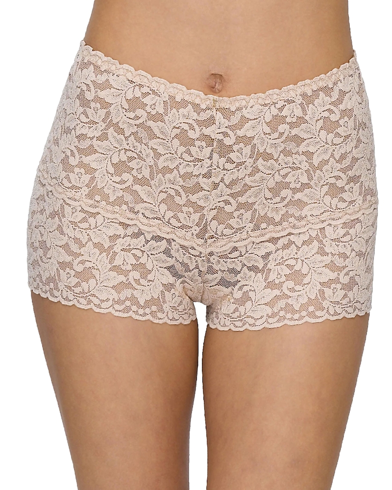 Hanky Panky Retro Signature Lace Hotpant In Chai