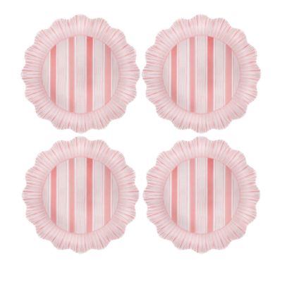 Cabana Stripe Melamine Dinner Plate, Set of 4