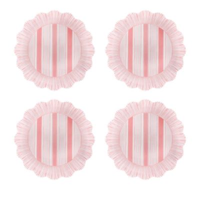 Cabana Stripe Melamine Dessert/Salad Plate, Set of 4