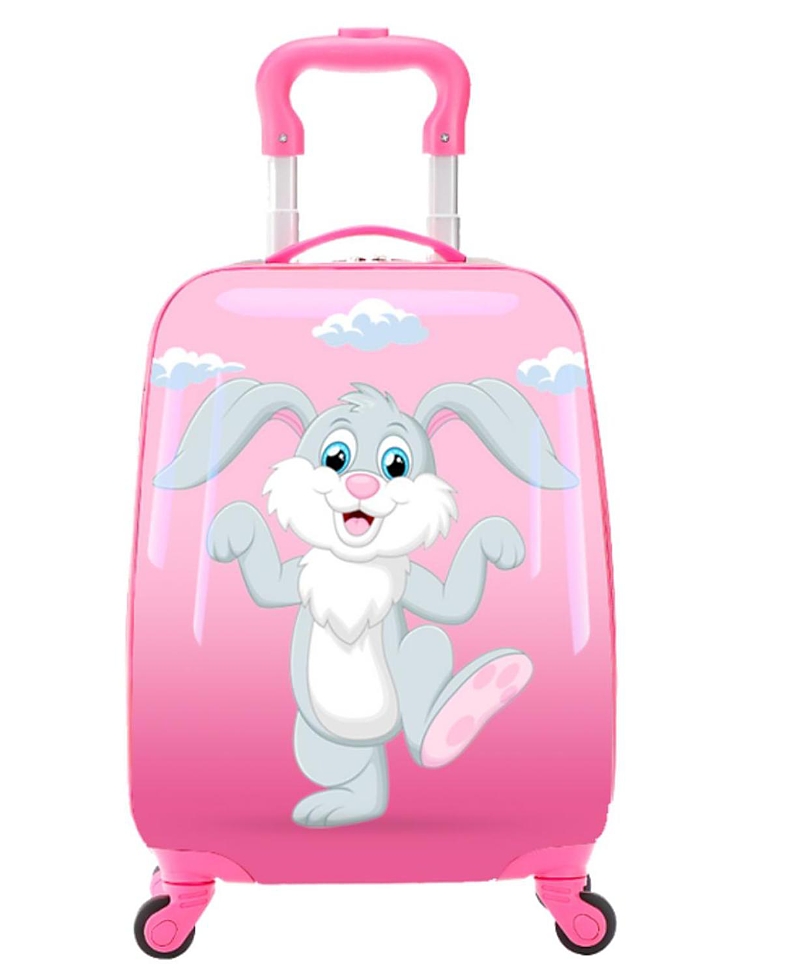 Tucci Italy Happy Bunny 18 Spinner Wheel Style Kids Suitcase