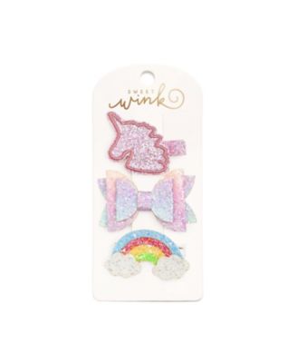 Girls' Unicorn Rainbow Clip Set - Little Kid, Big Kid