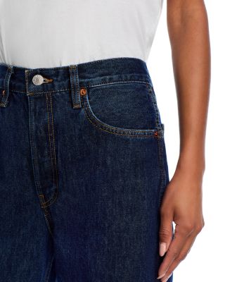 90s High Rise Loose Straight Jeans in Heritage Rinse 