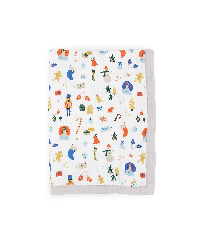 Little Unicorn Cotton Muslin Baby Quilt In Christmas Time