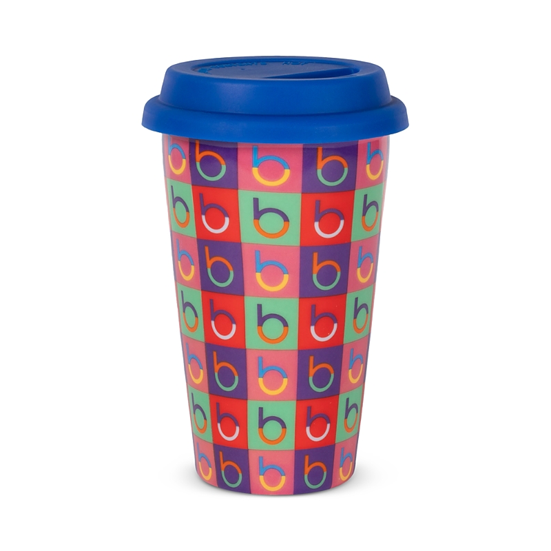 Fringe Ceramic Travel Mug With Silicone Lid - Exclusive