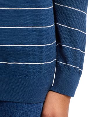 Hastings Regular Fit Striped Silk Sweater