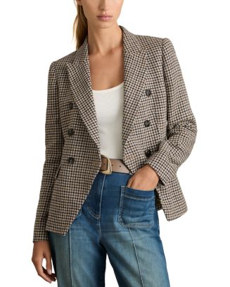 【海外限定】REISSブレザー☆Bella Checked Woven Blazer REISS Bella Double Breasted Check Blazer | Bloomingdale's