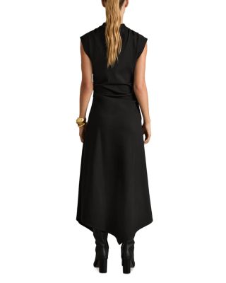 REISS Harlan Twill Jersey Midi Dress | Bloomingdale's
