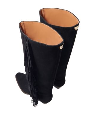 Women's Fringed Suede Cowboy Boots