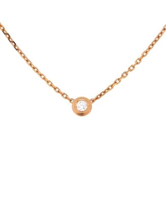 Pre-Owned Cartier - XS Cartier D'Amour Pendant Necklace 18K Rose Gold with Diamond