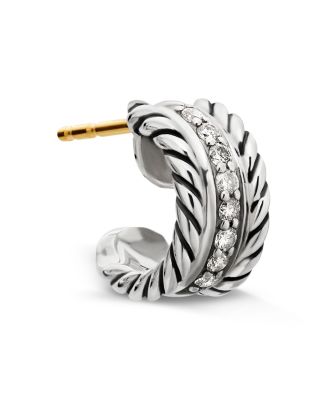 Cable Classics Earrings with Diamonds