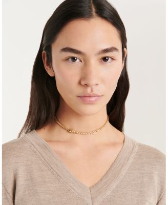 18K Yellow Gold EKA Diamond Rondelle Box Link Flex Necklace, 15.75"