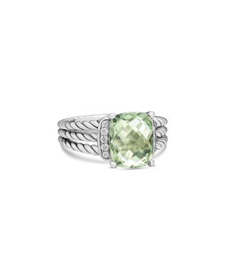 David Yurman - Petite Wheaton&reg; Ring with Gemstone and Diamonds