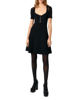 Maje Rib Knit Short Dress | Bloomingdale's Women