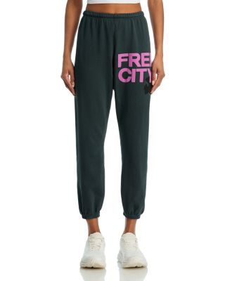 Cotton Logo Sweatpants in Grey Tent