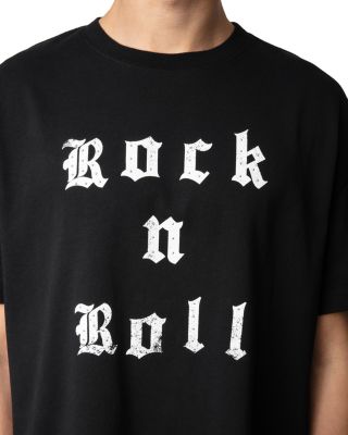 Teddy Cotton Studded Rock N Roll Graphic Tee