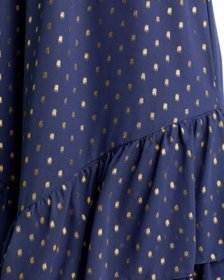 Metallic Polka Dot Maxi Dress - Exclusive