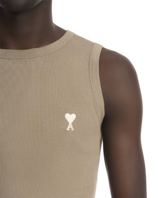 Classic Fit Logo Ribbed Tank  