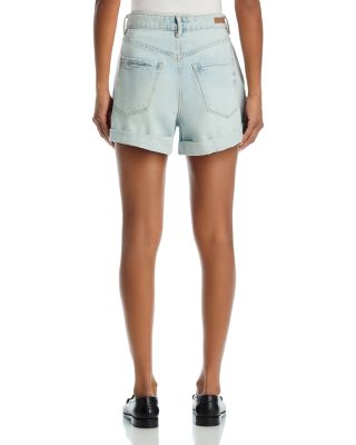 Denim A Line Cuffed Shorts
