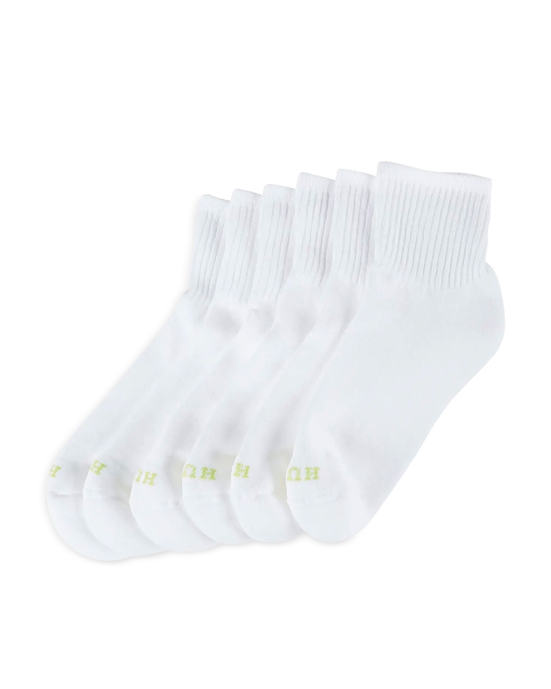 Hue Sport Mini Crew Socks, Pack of 6