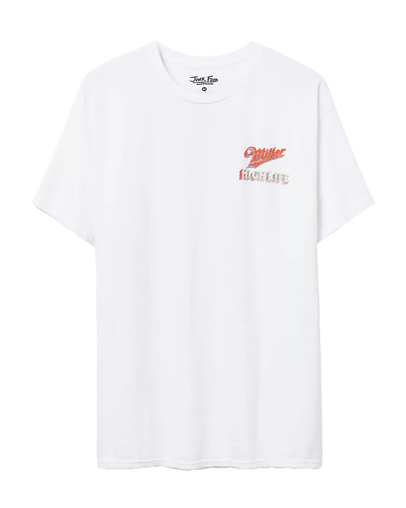 Junk Food Clothing Unisex Miller High Life Waterfall Flea Market Tee