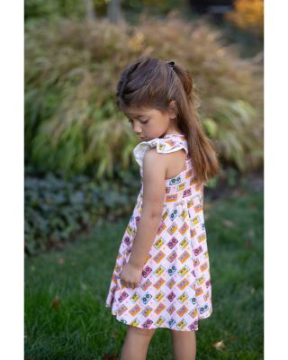 Girls' Racer Back Dress in Cassettes & Stars  - Little Kid, Big Kid