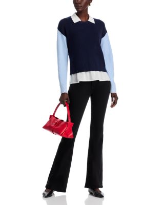 Color Blocked Layered Sweater