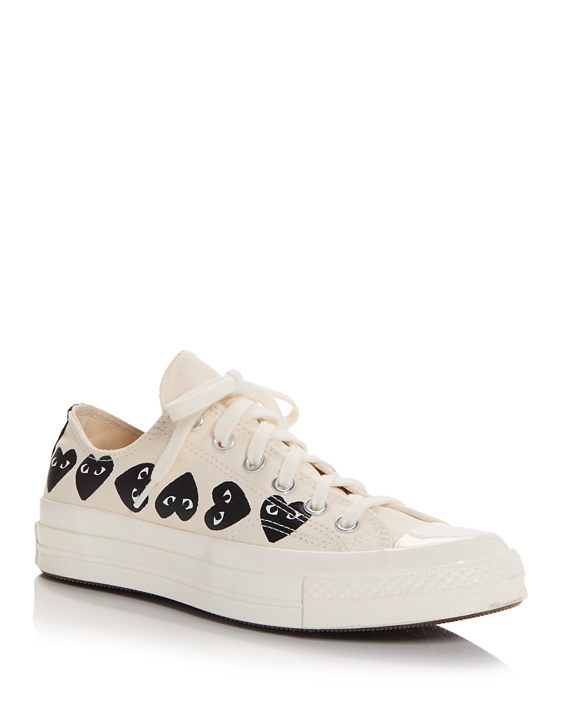 Comme Des Garçons Play Beige Converse Edition Chuck 70 Multi Heart Sneakers In Neutral