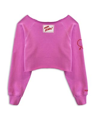 Girls' Shane Off Shoulder Cropped Sweatshirt - Big Kid