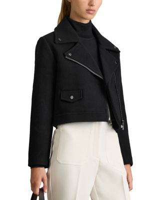 REISS - Arlow Wool Blend Biker Jacket