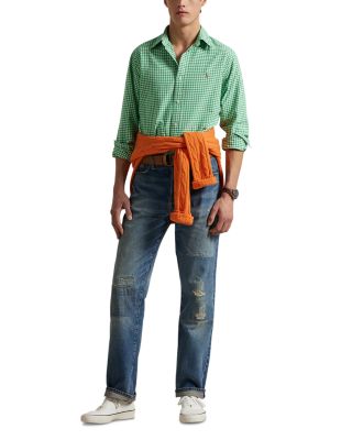 Classic Fit Plaid Oxford Button Down Shirt