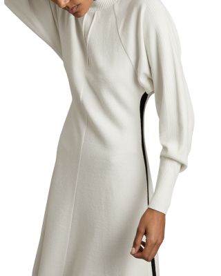 REISS Caprice Hybrid Woven Midi Dress | Bloomingdale's