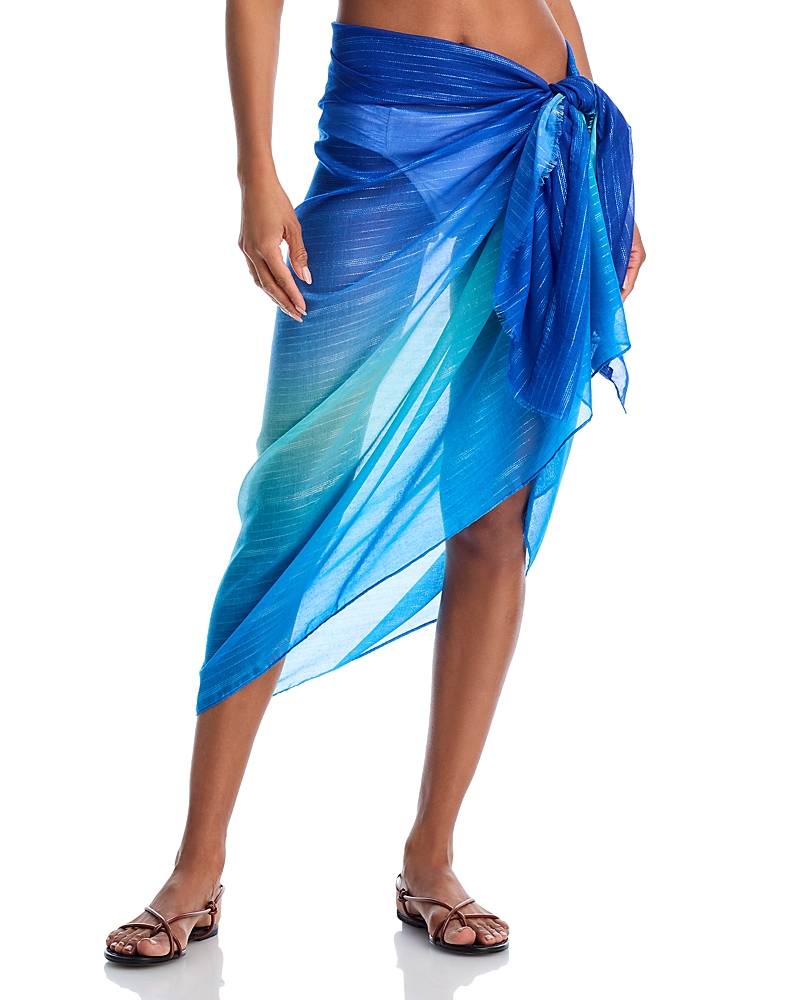 Echo Ombre Shimmer Wrap In Aqua