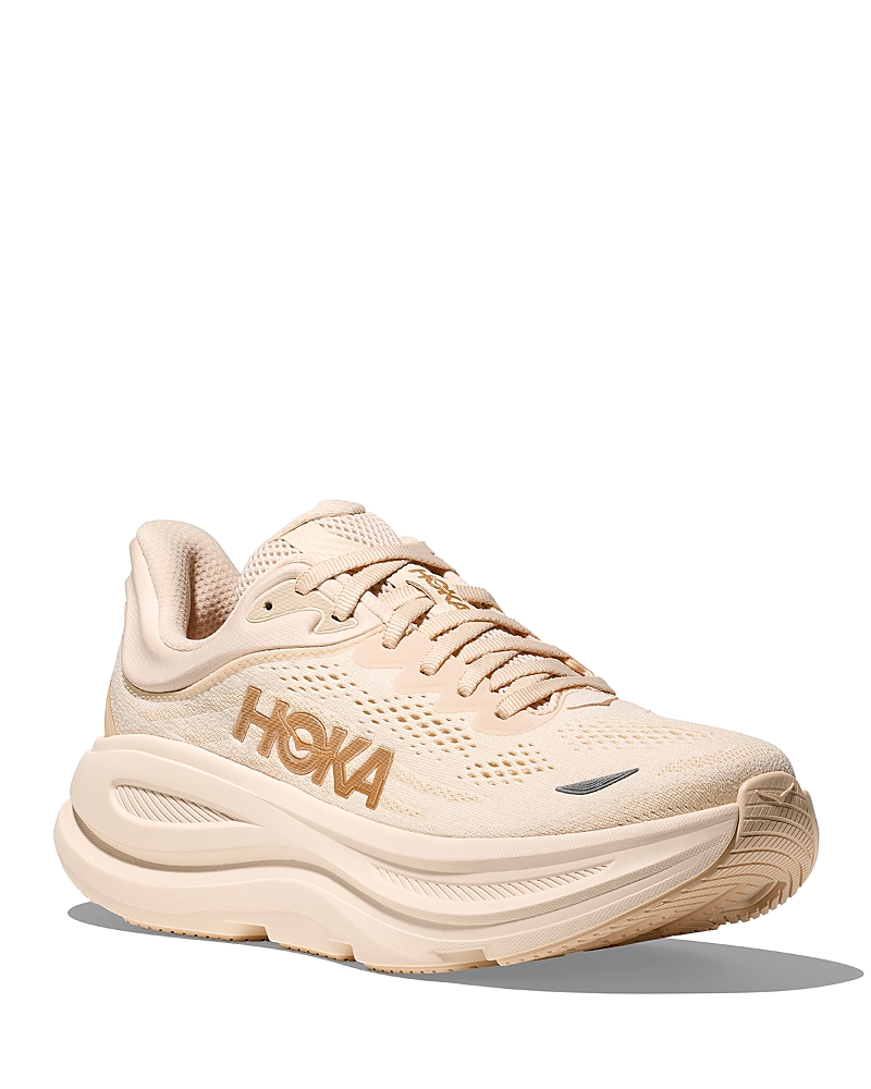 Hoka Women's Bondi 9 Running Sneakers in Vanilla