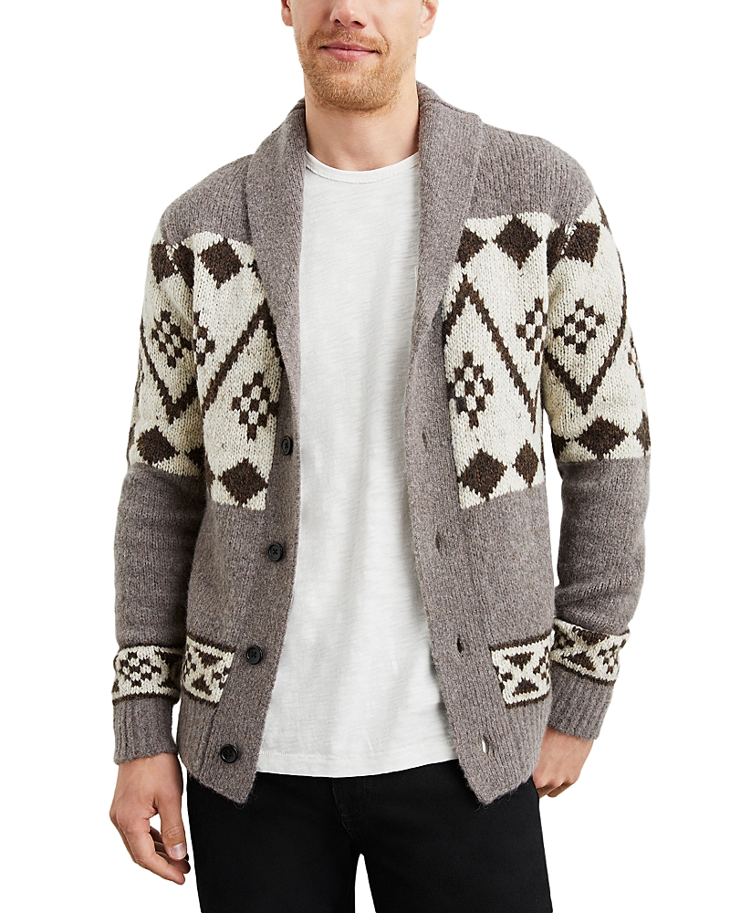 Rails Men's Kallio Cardigan Sweater In Maple Oat