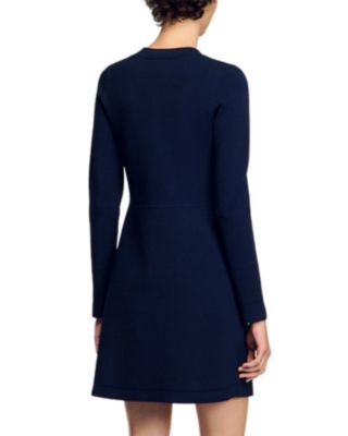 Short Button Up Knit Dress